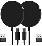 for MagSafe Charger 2 Pack 15W Magnetic Wireless Charger Fast Charging Pad for iPhone 17 16 15 14...