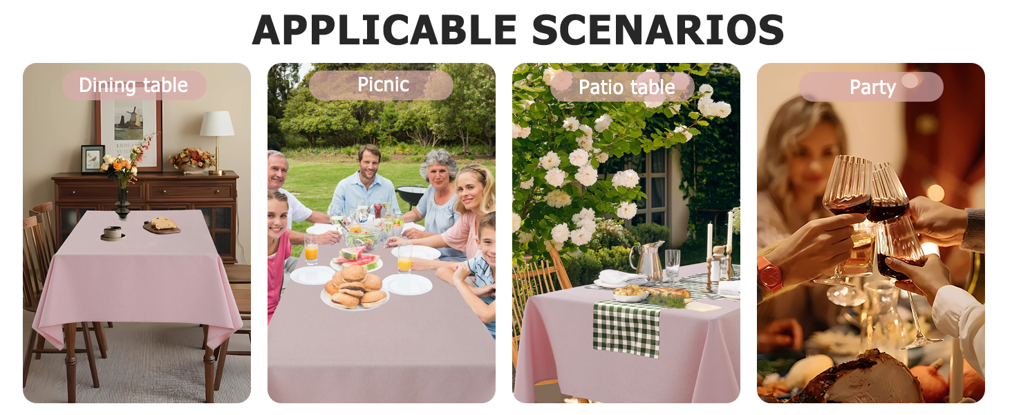 Textured Linen Tablecloth Rectangle