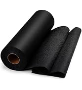 UzecPk Medium Weight Iron On Interfacing Fabric for Sewing: 12" X 30yd Fusible Interfacing Black ...