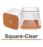 24 Pcs Chair Leg Floor Protectors for Hardwood Floors Square Silicone Covers to Protect Wood Tile...