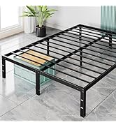 Sweetcrispy Full Bed Frame - 14 Inch Metal Platform Bed Frames for with Storage Space Under Base,...