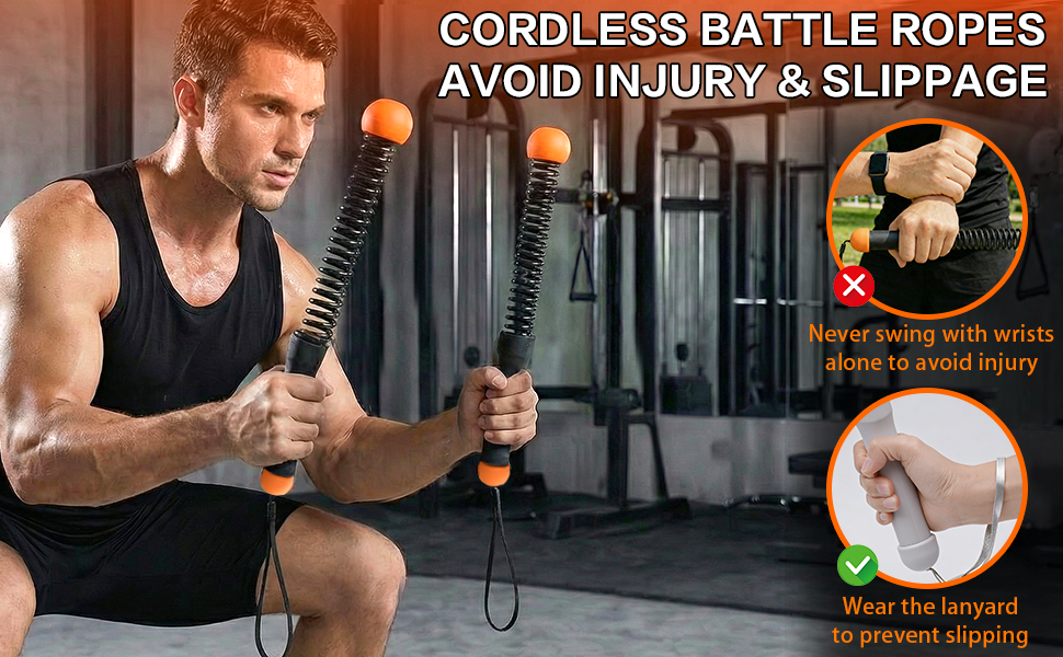 Portable Ropeless Battle Ropes