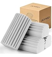 Jeymei 4-Pack Damp Clean Duster Sponge,Gray Damp Dusting Sponge,Duster Baseboard Cleaner Sponge w...