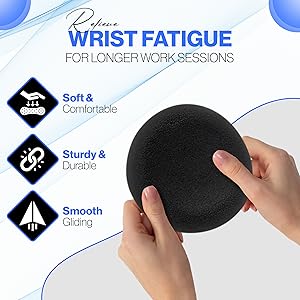 relieve wrist fatigue for longer work sessions