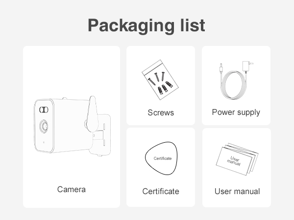 2K Outdoor WiFi BulletCam 5000mA Built-in Batt PowerOutage Human Detection Alexa SD Cloud ONVIF RTSP