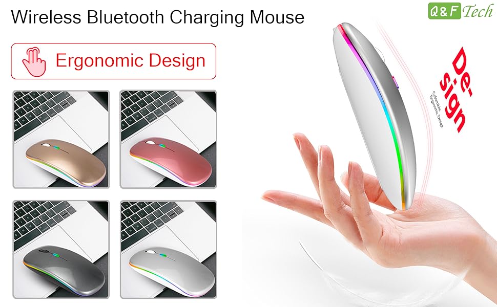 Bluetooth wireless mouse mice rechargeable mighty iPad tablet android gaming laptop computer MacBook