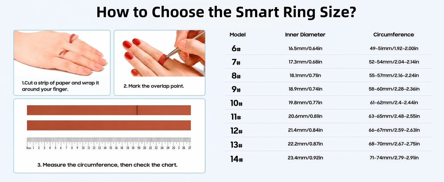 Unsure about your ring size? Check the size chart to choose the right size for your finger.