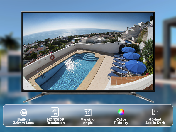 72 Viewing Angle 1080P Bullet Camera
