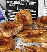 Wooden Cigar Ashtray Outdoor Indoor Cigar Ashtray And Great Gifts for Cigar Lovers, Smokers and M...
