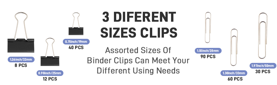 assorted paper clips