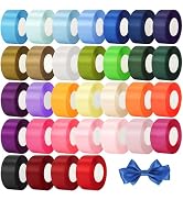 NESCCI 800 Yards Ribbon,1-1/2 Inch Satin Ribbon,Single Face Satin Ribbons, Perfect for Gift Wrapp...