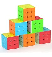Full Size 3x3x3 Speed Cube Set, 2.2in Puzzle Party Favors Toy Stickerless Magic Cube Set, School ...