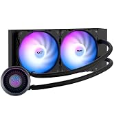 darkFlash DNA360A AIO CPU Liquid Cooler, High-Performance Pump, ARGB Sync, PWM Fans, with Customi...