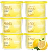 CLEVAST Moisture Absorber Boxes 6 Pack, 12 Oz Dehumidifier for Closet & Bathroom, Humidity Absorb...