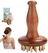 29teeth Copper Head Massage Comb for Body and Scalp Meridian Point Massager Brush for Body and Sc...