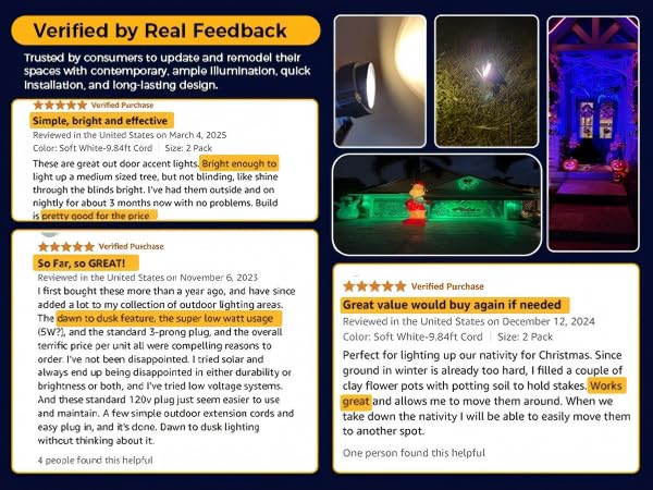 verified by real feeback