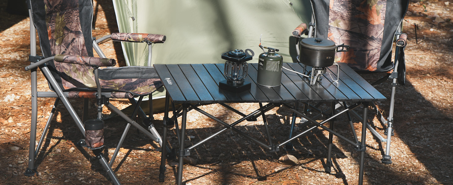 camping table folding camp portable foldable fold up lightweight aluminum bbq black table