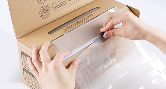 Vaccum sealer roll bags