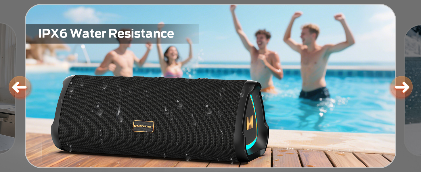 IPX6 Water Resistance