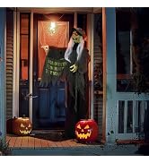 Yescom Animatronic Halloween Decorations Scary Witch 6 FT Life Size Standing Motion/Sound Activat...