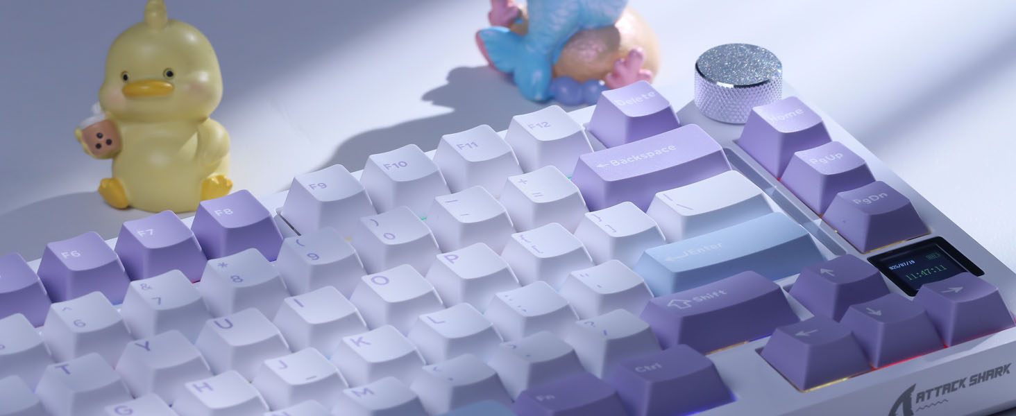 Keyboard with 0.85''TFT Smart Display&Knob