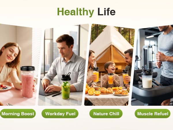 versatile lifestyle personal blender for workday morning gym.