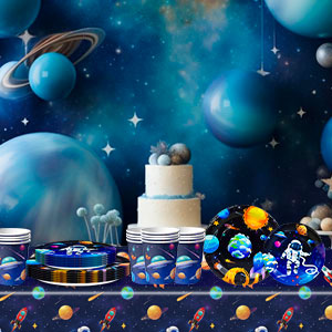 space plates and napkins party supplies