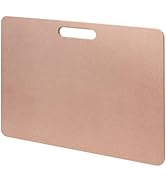 LEOLIO 13 x 17 Inch Clay Wedging Board with Built-in Handle, Portable HDF Board for Clay Art Enth...