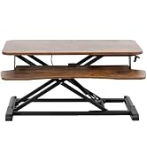 VIVO 32 inch Desk Converter, K Series, Height Adjustable Sit to Stand Riser, Dual Monitor and Lap...