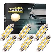 Qasim 578 212-2 Led Bulb 44mm Warm White Festoon Bulb 10-SMD 5050 LED Interior Map Dome Lights 21...
