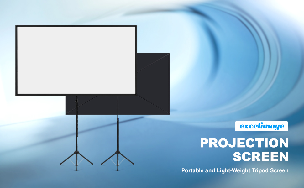 Ultra light weight x-type portable projection screen