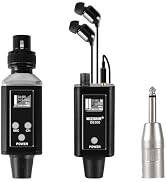 Wireless In Ear Monitor System, Professional UHF Metal Wireless IEM System, 16 Adjustable Channel...