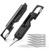 VIRENKNIFE Mini Utility Knife Keychain Multitool,12-in-1 EDC Multitool with Screwdriver,Pry Bar,C...