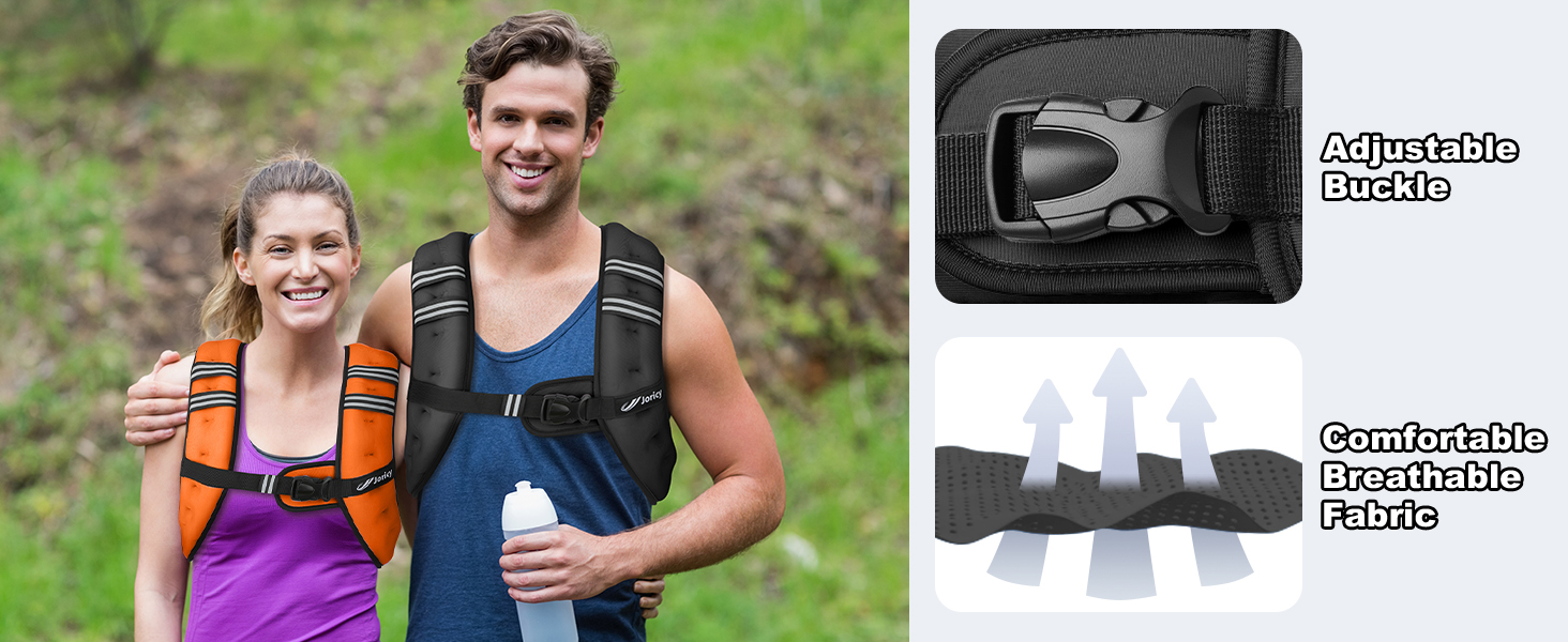 Weighted Vest for Men and Women for Home Workouts Body Weight Vest Exercise Set for Cardio Training