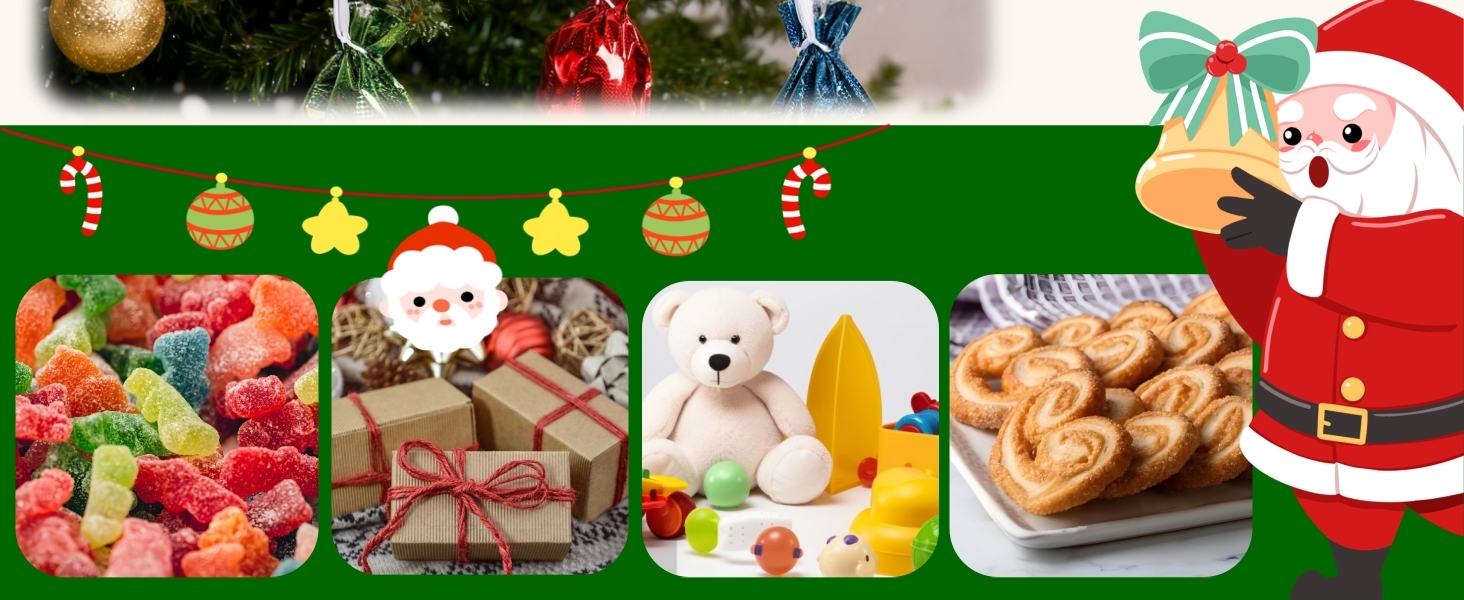 Christmas Drawstring Gift Bags