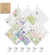 6 Pack Swedish Dishcloths for Kitchen, Reusable Paper Towels Swedish Dish Towels with Clips, Abso...