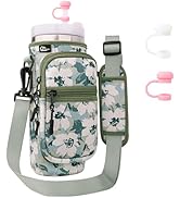 WKieason Neoprene Water Bottle Carrier Bag for Stanley/Simple Modern 30 40oz Tumbler, Neoprene Wa...