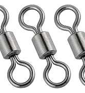 Dr.Fish Barrel Swivels Fishing Swivels, Saltwater Swivels Fishing Tackles, Stainless Steel Swivel...