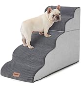 ZOMISIA Dog Stairs Ramp for High Beds Up to 25" H - 5 Step Pet Stairs for Small to Large Dogs, 35...
