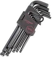 OEMTOOLS 24288 13-Piece Metric Hex Key Set, Metric Allen Key Set, Ball Point Allen Wrench Set, Al...