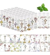 50 Pcs Bible Verse Lip Balm Bulk Christian Gifts for Baby Shower Faith Religious Inspirational Pa...