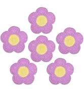 beinkmake 6Pcs Flower Crochet Coasters Handmade Drink Coaster Set Knitted Coasters Woven Cup Mat ...