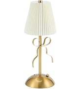 CryzhalinX Cordless Table Lamp,Small Desk Lamp with 3 Color,Touch Dimmable Bedsdie Lamps,Bow Lamp...