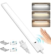 16 Inch Under Cabinet Lights with Hand Wave, Plug in LED Under Counter Light, Over Sink and Stove...