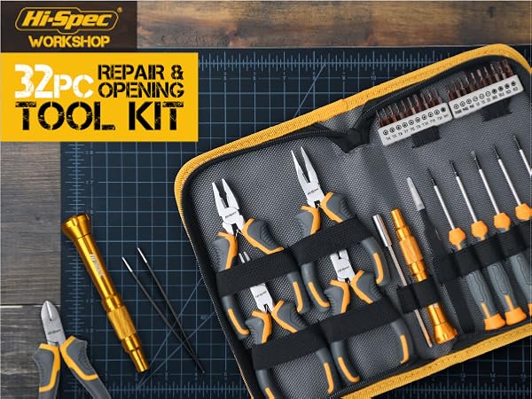 32pc Electronics Repair & Opening Tool Kit Set