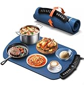 Warming Mat for Food, Food Warming Mat with 7 Temp Master Aadjustable Warming Tray, Thermochromic...