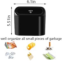 small car trash can