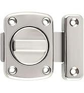 Alise Gate Latch Slide Bolt Latches Lock,Medium Size Safety Double Sided Rotate Gate Hardware for...