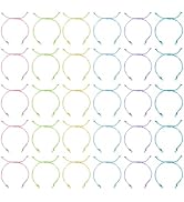 DICOSMETIC 30Pcs 6 Colors Adjustable Braid Bracelets 10-3/8 Inch Cord Bracelet Bulk Waxed Polyest...