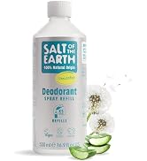 Salt of the Earth - Natural Deodorant Spray Refill - Unscented - 100% Natural Origin Ingredients ...